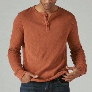 Lucky Brand Thermal Henley - Sequoia (Orange) - Medium
